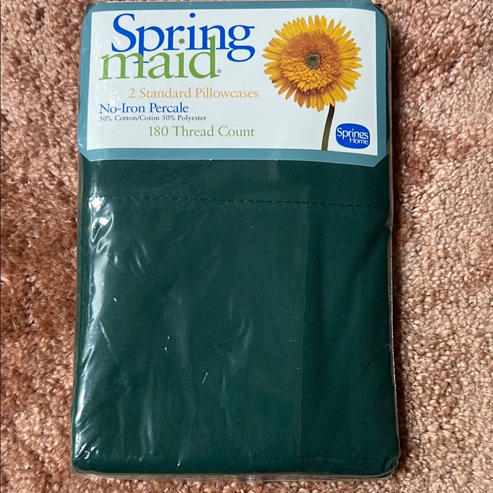 Springmaid Hunter Green Pillowcases